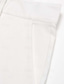 ieftine Flare-Bărbați Pantaloni Costume Clopot de jos Pantaloni evazați Pantaloni de costum Buzunar Talie elastică Simplu Confort Απαλό Lungime totală Zilnic În aer liber Ieșire Modă Casual Alb Kaki Micro-elastic