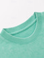 baratos Férias-Homens Folha de palmeira Coqueiro Camisa Acid Wash Camiseta pesada Manga Curta Camiseta DTG Gola Redonda Camisa Havaiana Diário Feriado Azul Roxo Verde Primavera Verão Roupa S M L XL XXL