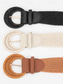 billige Damebelte-Dame bohemsk flettet vokset taubelte, bredt vevd midjebelte med rund spenne, flere farger, sommerbelte for kjoler, jumpsuits, resortklær &amp;daglig stil