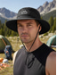 billiga Herrhattar-herr hopfällbar western cowboy utomhus hinkhatt, snabbtorkande polyester solhatt med bred brätte, flerfärgad packbar fiske vandring safari boonie hatt för resor camping strand