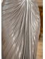 baratos Vestidos de Festa Sereia-Sereia Cauda Escova Vestidos de baile Vestidos de noite Vestido formal Elegante Festa Estilo Celebridade Sem Manga Assimétrico Formal Gravata preta Folheado Tecido metálico com Pregas