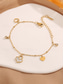 billiga Damarmband-Damarmband i guld-silver med titanstål, hjärtformat berlockarmband, elegant justerbart kedjearmband för dagligt bruk, sommarpresent, semester-, kontors- och dejtsmycken