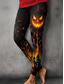 cheap Halloween Bottoms-Halloween Women's Leggings Elegant Punk Vacation Full Length High WaistPants Graphic Cat Pumpkin Print Comfortable Stretchy Vacation Formal Amethyst Black Orange Summer Spring Fall Slim Fit