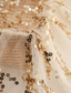 ieftine Rochii de seară sirenă-Trompetă  Sirenă Lungime Podea Rochii de seara Rochie formală Elegant Sclipici Seară cu talie Empire Lungime Manșon 3/4 Stil Nautic Serată Nuntă Tulle Șifon satinat spandex cu Strălucire Paiete