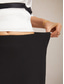 cheap Plain Skirts-Women's Chiffon Skirt Elegant Maxi Mid Waist Skirts Plain Elastic Waistband Micro-elastic Daily Valentine's Day Black Summer