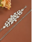 billiga Dambälte-Dam Midjekedja med strass och blommor Guld Silver Kristall Blommig Kroppskedja Smycken För Bröllop Kvällsfest Klänning Accessoarer Elegant Brudklänning Midjesmycken