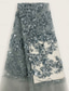 abordables Longueur de cheville-Ligne A Longueur cheville Robe de Mère de Mariée  Manche 3/4 Col ras du cou Élégant ancien Floral Formel robe demoiselle d honneur Fête de mariage Satin Tulle avec Plis Paillettes Broderie