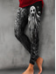cheap Halloween Bottoms-Halloween Women's Leggings Elegant Punk Vacation Full Length High WaistPants Graphic Cat Pumpkin Print Comfortable Stretchy Vacation Formal Amethyst Black Orange Summer Spring Fall Slim Fit