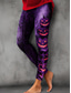 cheap Halloween Bottoms-Halloween Women's Leggings Elegant Punk Vacation Full Length High WaistPants Graphic Cat Pumpkin Print Comfortable Stretchy Vacation Formal Amethyst Black Orange Summer Spring Fall Slim Fit