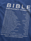 cheap Men's Graphic T Shirt-Bible Emergency Numbers Scripture Reference List Christian Faith Humor Vintage Washed Back Print Short Sleeve Cotton T-Shirt