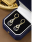 baratos Brinco Feminino-Brincos femininos de liga metálica com strass em formato de gota, brincos pendentes dourados em várias cores para casamentos, festas, jantares, encontros e uso elegante no dia a dia.