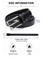 cheap Men's Belts-Men's Genuine Leather Crocodile Embossed Dress Belt, Black Coffee and Dark Blue, Multiple Sizes, Classic Pin Buckle Belt for Business, Casual Dinners, Parties and Formal Wear