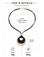 abordables Collier pour femme-Collier pendentif rond bohème pour femme, cordon en alliage de polyester, bijou tendance, or &amp;Collier pendentif rond argenté pour les vacances, la plage, les fêtes et les tenues décontractées