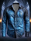 cheap Halloween Shirts-Halloween Men's Rose Skulls Shirt Button Up Shirt Long Sleeve Dark Gothic Style Streetwear Holiday Spring Fall Turndown 3D Print Collared Shirts Blue Purple 3 Purple Green Purple 2
