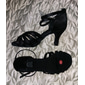 latinske dansesko for kvinner med stroppedesign og kattehæl - ballroom-sandaler for salsa, tango og rumba