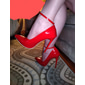 Femmes Chaussures à Talons Escarpins Chaussures Femmes Cadeaux de Saint-Valentin Chaussures habillées Stilettos Quotidien Travail Club Couleur Unie Stiletto Bout Pointu Sexy Occasionnel Cuir Verni