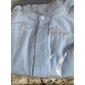 Per uomo Camicia camicia di lino Camicia con colletto a fascia Camicia estiva Abbigliamento mare Tinta unica Strada Hawaiano Blu chiaro Rosso bordeaux Nero Bianco Manica lunga Colletto Estate