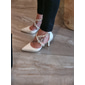 scarpe da sposa con tacco a spillo bianco e cinturino in cristallo – eleganti scarpe da sposa per matrimoni glamour o classici