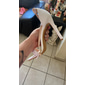 Femmes Chaussures de Mariage Talons à lanières Chaussures de Mariée Perle Stiletto Bout ouvert Classique Faux Cuir Blanche Beige