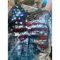 4 de julio de 2026 250º Día de los Caídos Camiseta de hombre gráfica retro vintage con bandera americana de manga larga