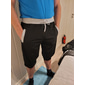 Men's Sweat Shorts Running Shorts Capri Pants Patchwork Drawstring Plain Daily Holiday Going out Streetwear Basic Black Light Grey Micro-elastic