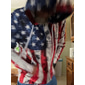 4 de julio de 2026 250º Día de los Caídos Sudadera con capucha de diseñador para hombre con gráfica de bandera nacional de manga larga y casual al aire libre
