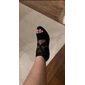 Schwarze High Heel-Sandalen für Damen mit Spitzendetails und offener Spitze für elegante und formelle Kleidung