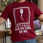 Funny Men's Graphic T-Shirt - 'Here's A Really Old Picture Of Me' Sperm Cell Humor Tee