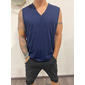 Herren Tank Top Weste Unterhemd Ärmelloses Shirt Ärmellos V Ausschnitt Frühling & Sommer Einfarbig Mode Designer Lässig Straße Täglich Ferien Schwarz Weiß Grau Top T-Shirt für Herren