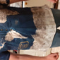 Herr Karta Grafiska tryck T-shirt Henleytröja Kortärmad 3D-tryck Vintage Sport Mode Dagligen Utomhus Gata Sommar Blå Grön Regnbåge Ljusblå Henley Henley T-shirt