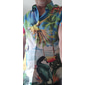 Homme Animal Perroquet Feuille de palmier Chemise Chemise hawaïenne Chemise à col camp Manche Courte Chemise Col Rabattu Mode Designer Occasionnel Occasionnel Quotidien Extérieur Bleu Bleu Clair Mer