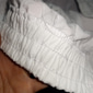 Herr Linne Byxor Långbyxor Strandbyxor Snörning Ficka Elastiskt midjeband Slät Komfort Andningsfunktion Dagligen Stylish Hiphop Ljus kaki Svart Microelastisk
