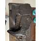bottes de cowboy western vintage marron et noir pour hommes avec broderie complexe - durables et élégantes pour le rodéo et le quotidien