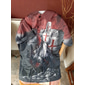 Per uomo Cavalieri Templari Polo Maglia da golf Manica Corta Magliette polo Camicie con Colletto Vintage Casual Abbigliamento da vacanza Abbigliamento da festa Abiti da festa Bottoni Stampa 3D Rosso