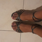 chaussures de danse à lanières en satin doré pour femmes, chaussures de salon à bout ouvert pour spectacles de danse latine et de salsa