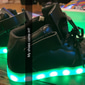 baskets montantes dorées à LED pour hommes - chaussures lumineuses brillantes avec semelles lumineuses rechargeables pour les fêtes et les tenues décontractées