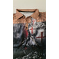 Per uomo Cavalieri Templari Polo Maglia da golf Manica Corta Magliette polo Camicie con Colletto Vintage Casual Abbigliamento da vacanza Abbigliamento da festa Abiti da festa Bottoni Stampa 3D Rosso