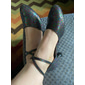 Zapatos de baile de salón para mujer con purpurina plateada y correa en el tobillo: zapatos de fiesta de salsa latina con tacón medio brillante para bodas y ocasiones especiales