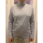 Homme T-shirt Chemise à col roulé Chemise à Manches Longues manche longue Col roulé Automne & Hiver Uni Léger Classique Occasionnel Extérieur Occasionnel Sports Noir Blanche bleu marine T-shirt haut