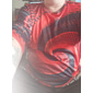 Herr Grafiska tryck Spiralränder T-shirt Långärmad T-shirt 3D-tryck Rund hals Skjorta Designer Ledigt Stor och hög Dagligen Helgdag A B C Vår & Höst Kläder S M L XL XXL 3XL 4XL