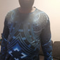 Herr Grafiska tryck Spiralränder T-shirt Långärmad T-shirt 3D-tryck Rund hals Skjorta Designer Ledigt Stor och hög Dagligen Helgdag A B C Vår & Höst Kläder S M L XL XXL 3XL 4XL