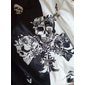 Homme Bloc de Couleur Crâne Impressions Graphiques Poker Sweat à capuche Sweats à capuche Sweatshirt Designer Vêtements de sport Occasionnel Grand et Long manche longue À capuche Occasionnel
