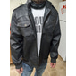 رجالي جواكيت جلد جاكيت راكب الدراجة النارية سترة دراجة نارية الأماكن المفتوحة مناسب للبس اليومي مقاوم للماء ضد الهواء افتح السحاب ستايل حديث الخريف الشتاء لون الصلبة كاجوال نوع من غير طوق عادية