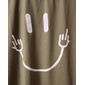 Herr symbol T-shirt Vardaglig stil 100 % bomull Kortärmad Grafisk Skjorta Heather Grey Svart Vit Bekväm t-shirt Utomhus Gata Modedesignerkläder