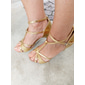 Damen-Tanzsandalen mit goldenem Glitzer, Fesselriemchen und mittelhohem Absatz – perfekt für Gesellschafts- und lateinamerikanische Tänze