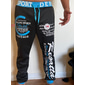Homens Calças Esportivas Corredores Corredor Calças Cintura elástica Letra Estampas Abstratas Esportes Roupa Diária Casual Hip hop Cinza azul Preto Azul Cintura Alta