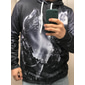 Herren Wolf 3D-Druck Grafikdrucke Kapuzensweatshirt Kapuzenpullover Kapuzenshirts Pullover Mode Streetwear Basic Bequem Langarm Mit Kapuze Urlaub Arbeit Alltagskleidung Alltagstauglich Wochenende