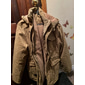 giacca invernale da uomo con cappuccio giacca militare parka caldo antivento giacca in pile foderata in sherpa giacca a vento addensare trench capispalla leggero traspirante arrampicata viaggio pesca sci kaki xl