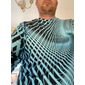Bărbați 3D Print Imprimeu Grafic Tricou Manșon Lung Tricou Tipărire 3D Stil Nautic Cămașă Sport Designer De Bază Zilnic În aer liber Stradă Albastru piscină A B Primăvara & toamnă Îmbrăcăminte S M L