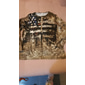 4 de julio de 2026 250º Día de los Caídos Camiseta de hombre gráfica retro vintage con bandera americana de manga larga